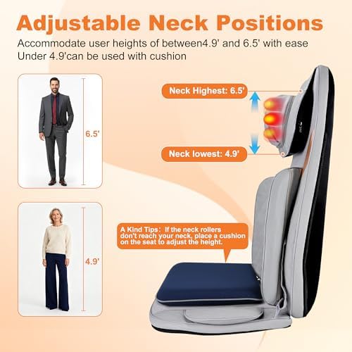 Shiatsu Neck and Back Massager, Rolling Up and Down Deep Tissue Pain Relief - Image 5