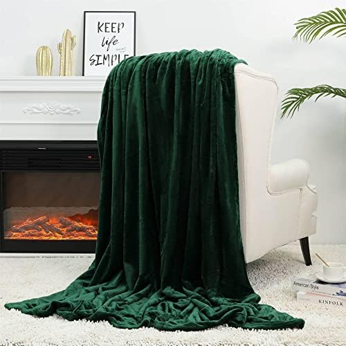 NANPIPER Fleece Blankets Super Soft Flannel King Size Blanket for Bed Luxury Cozy Microfiber Plush Fuzzy Blanket,Olive Green - Image 4