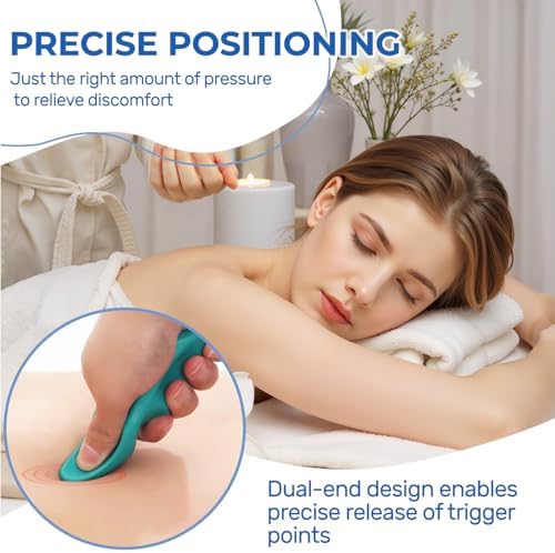 3PCS Thumb Saver Massage Tools,Manual Deep Tissue Massage,Set Include 1 Green Thumb Protector Tool & 1 Trigger Point Pressure Massager & 3-Legged Massage Knobs (3 Pcs) - Image 6