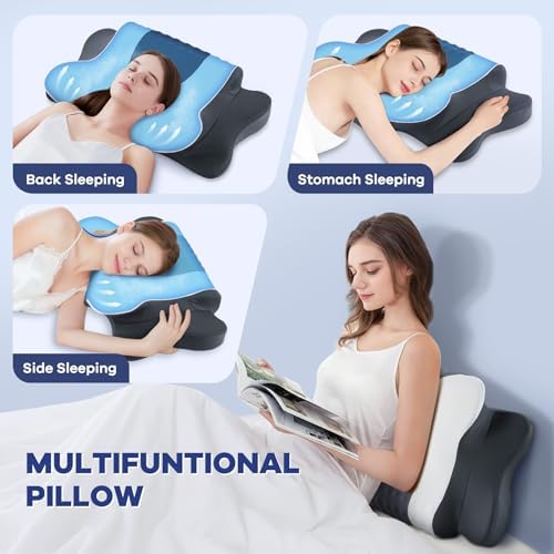 DONAMA Cervical Pillow for Neck Pain, Ergonomic Memory Foam Contour Pillow - Image 5