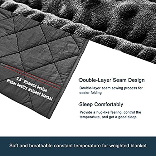 MAXTID Kids Weighted Blanket, 3 Pound Black 36"x48", Reversible, Gifts - Image 5