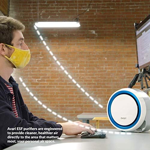 AVARI™ 525 Blue Desktop Personal Air Purifier made in Korea. Filtering Personal Breathing Zone. Ultra Quiet Electro-Static Filters to 0.1 Micron - Image 5
