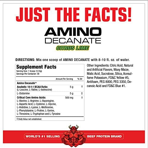 MuscleMeds Amino Decanate, Citrus Lime,13.5 oz (384g) - Image 2