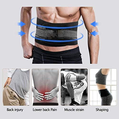Deluxe Neoprene Double Pull Lumbar Lower Back Support Brace Exercise Belt Waist Trainer Belt - Image 3
