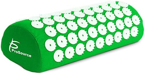 ProsourceFit Acupressure Mat and Pillow Set for Back/Neck Pain Relief and Muscle Relaxation, Large - Green/White - Image 4
