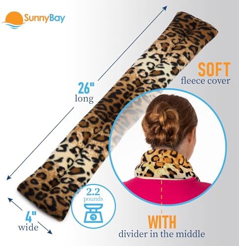 SunnyBay Lavender Heating Pad, Neck and Shoulder Wrap, 26x5 inch - Image 2