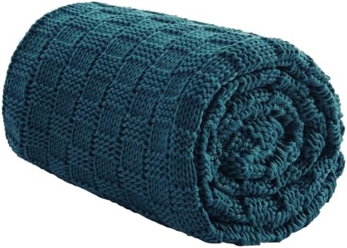 Knitted Weighted Blanket for Adult, No Beads Heavy Blanket 48"x72" 10lbs by Unknown