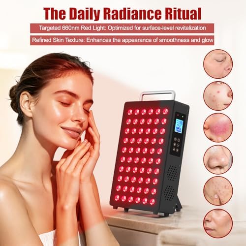 Red Light Therapy Panel for Body and Face, 60 Dual Chip LEDs - Image 2