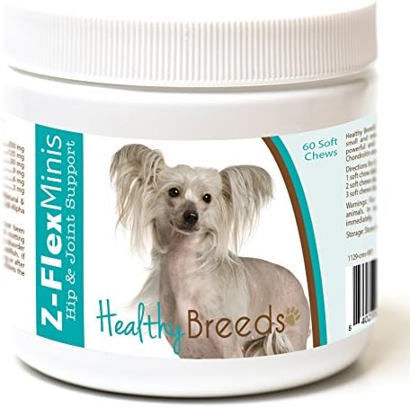 Healthy Breeds Chinese Crested Z-Flex Minis Hip and Joint Support Soft Chews 60 Count by HealthyBreeds