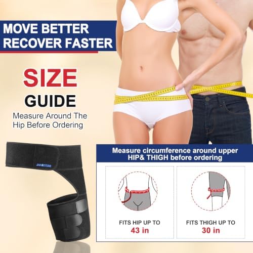 Sciatica Pain Relief Devices, Hip Brace for Women Men, Thigh, Groin, Hamstring Compression Sleeve - Image 5
