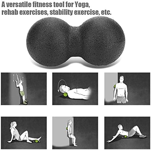 Peanut Massage Ball, 16x8cm Foam Two Ball Massage Roller Yoga Massage Roller Peanut Foam Roller Ball Massage Ball for Physical Therapy Self Deep Tissue - Image 4