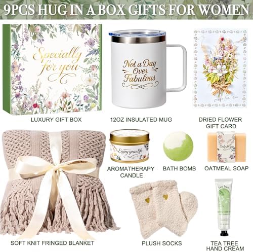 Self Care Gifts for Women Birthday Gifts for Her, Gift Basket Get Well Soon Gift, Thinking of You Gift Set Care Package Spa Gift for Women, Gift Box for Adults Mom Sister - Image 3