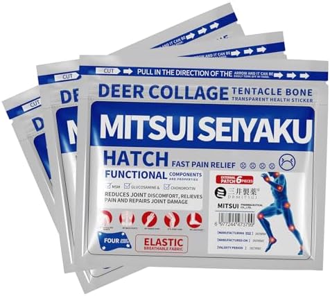 18 Count DRMITSUI Pain Relief Patch for Back, Neck, Shoulder and Knee Discomfort, Up to 8 Hour Comfort, Flexible Patch for Muscle and Joint Soreness by DRMITSUI