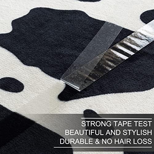 Fleece Cow Print Blanket - Premium Lightweight Anti-Static Bed Cow Throws Soft Cozy Warm Blankets Plush Gift Bedroom Decor 90" x 90"(Black Cow Queen) - Image 4