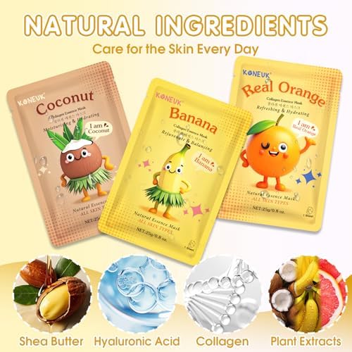126 Pack Sheet Hydrating Face Masks Skincare for Women, Skin Care for Kids - Image 3