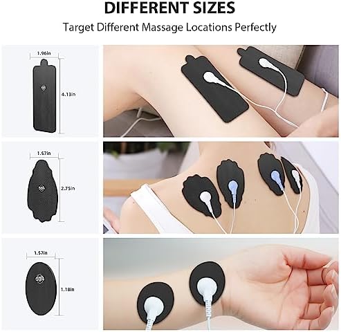 TENS Unit Electrode Pads NURSAL 20 Pack 3.5mm Snap EMS Replacement Pads for Electrotherapy Reuse More Than 30 Times, Compatible with MEDVICE,Belifu TENS Machine - Image 5