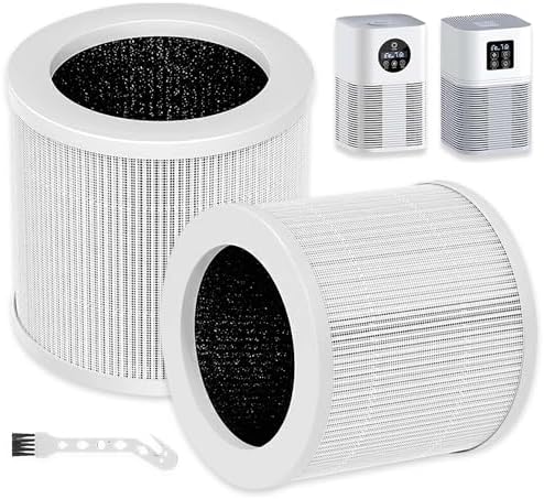 2 Pack A1 Replacement Filter Compatible with VEWIOR Air Pu-rifier HQKJ-80,HQSC-50,KOIOS HQKJ-50 Air Purifier,AMEIFU AP01W,H13 True HEPA Air Cleaner Filter for A1 Air Pu-rifier by HIHEPA