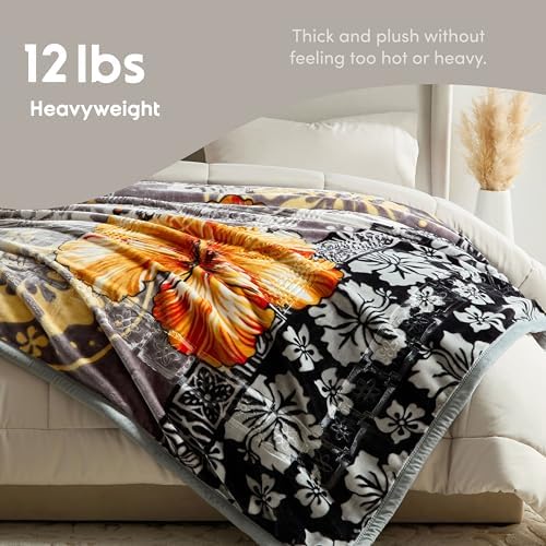 Nestl Korean Mink Blanket King Size - 12 Lbs Velvet Fleece Korean Blanket - 2 Ply Warm & Thick Winter Blanket - Wrinkle & Fade Resistant - 87 x 94 Inches (Grey) - Image 4