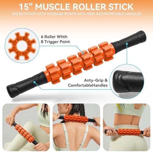 Krightlink 5 in 1 Foam Roller Set Trigger Point Exercise Foam Roller - Image 3
