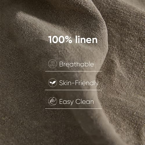 100% Pure Linen Blanket,100% Natural Flax Linen Throw Blanket, 79" L 100% French Flax Fabric,Soft,Breathable and Skin-Friendly Bed Blanket - Image 3