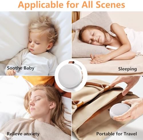 Portable Sound Machine Baby White Noise Machine Travel Noise Machine with 30 Soothing Sounds for Newborn Kids Adults Battery Sleep Brown Noise Masker 4 Timers Memory Function for Travel Home Office - Image 6