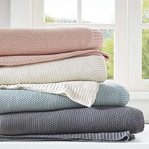 INK+IVY Bree Knit All Season Blanket for Summer, Full/Queen, Ivory - Image 4