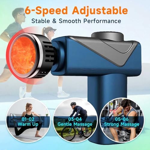 Massage Gun with Heat, Powerful Warming Massage, Home & Travel, - Image 3