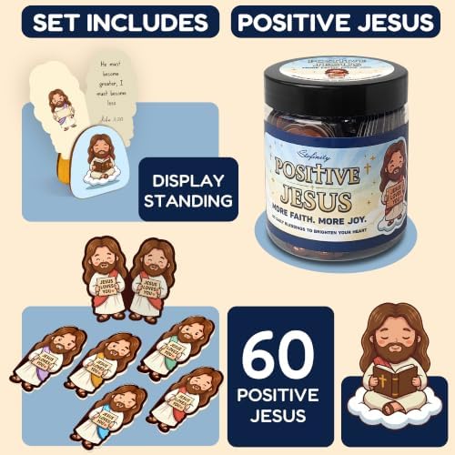 Positive Jesus Cards, Jesus Gifts for Women Jars, Christian Gifts Ideas - Image 2