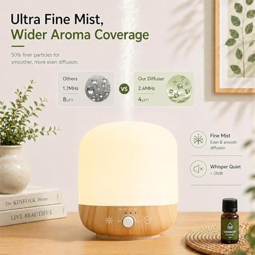 BOXING 300ML Aromatherapy Diffuser, Essential Oil Diffuser, 24H Runtime - Image 3