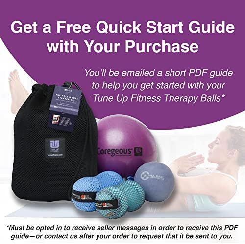 YOGA TUNE UP® Therapy Balls in Tote by Tune Up Fitness - Massage Balls for Trigger Point, Pressure Point & Myofascial Release - Use as Single or Peanut Ball for Pain Relief & Relaxation (Deep Purple) - Image 5