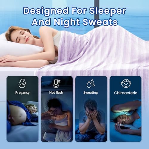 GOHERO Cooling Blanket 50"x70" Summer Cooling Blanket for Hot Sleepers - Image 4