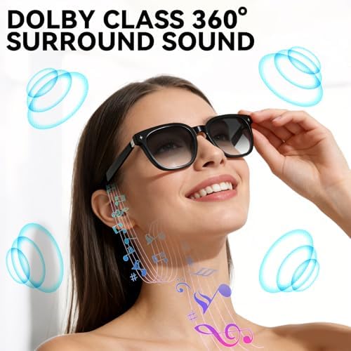 Smart Bluetooth Glasses for Men Women, AI Glasses with Open Ear Music - Image 6