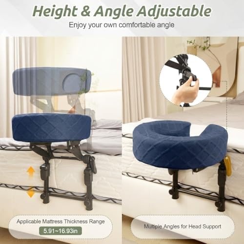 Massage Headrest for Bed, Head Holder & Face Cradle with Face Down Pillow - Image 6
