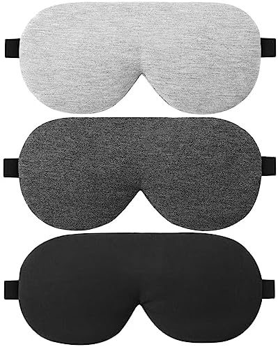 ALASKA BEAR 3 Pack Sleep Eye Masks Organic Cotton Cool Bamboo by ALASKABEAR