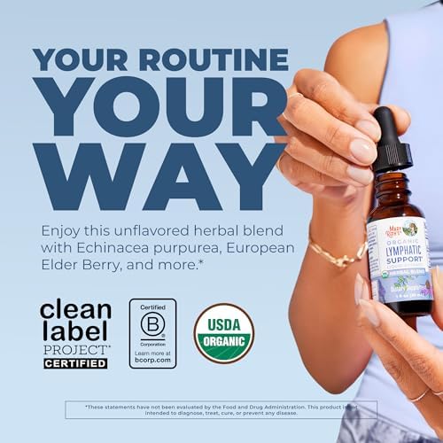 MARYRUTH'S Organic Lymphatic Support Liquid Drops, Herbal Blend, Non-GMO - Image 2