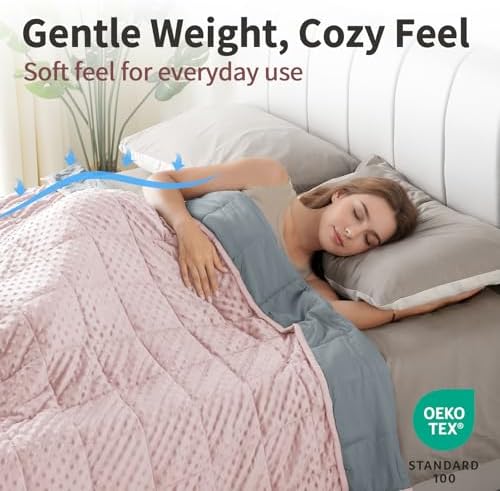 Mr. Sandman Weighted Blanket for Adults, Queen Size 15 lbs, 60 x 80 Inches - Image 4