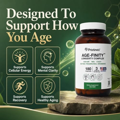 PRISTINE'S Age Finity NAD+ NR Mitochondrial Cellular Support Capsules - Image 4