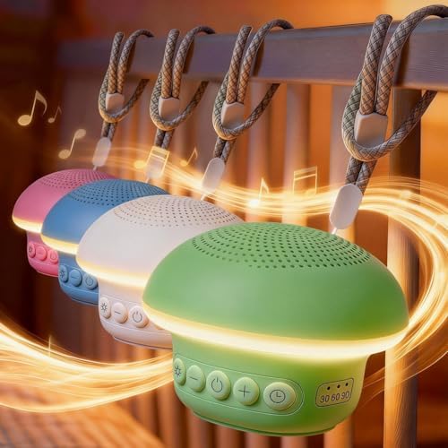 Portable White Noise Sound Machine with 20 Relaxing Sounds, 48H Playtime, 3 Timers & Night Lights, Memory, TF Card Mode & 10m Wireless Playback for Newborn Baby Gift, Adult, Mini for Home Sleep Office by Unknown