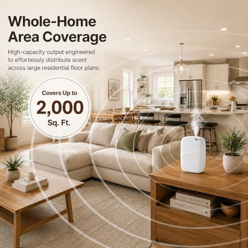 Waterless Essential Oil Diffuser, App Control, 400ml, 2,000 Sq Ft - Image 4