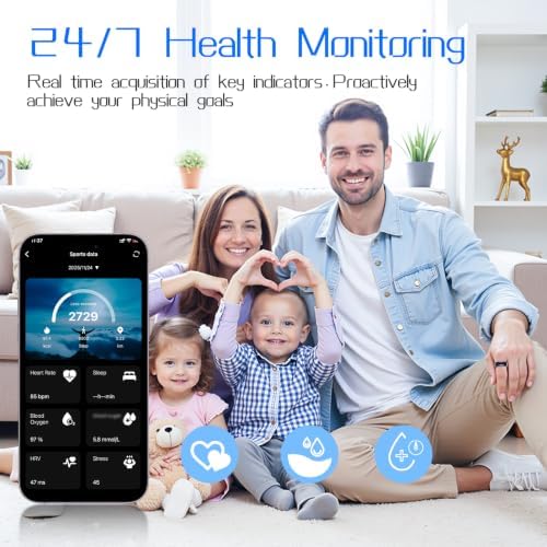 Smart Ring Fitness & Health Tracker with Display Screen for Men Women - Image 7