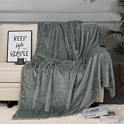 NANPIPER Fleece Blankets, Super Soft Flannel King Size Blanket for Bed, Luxury Cozy Microfiber Plush Fuzzy Blanket,Grey - Image 6