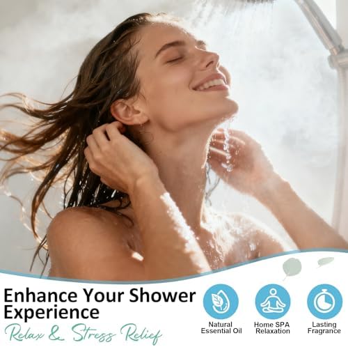 Shower Steamers Aromatherapy Birthday Gifts for Women - 8 Pcs Mothers Day Gifts for Mom Wife Daughter Grandma, Self Care with Natural Essential Oils Relaxation Home Spa Gift Set (Blue) - Image 2