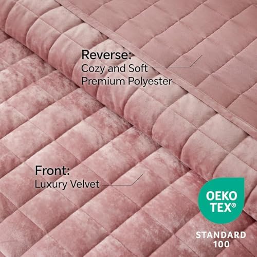 BEDELITE Velvet Quilt Set King Size, Luxury Velvet Comforter Bedding - Image 3