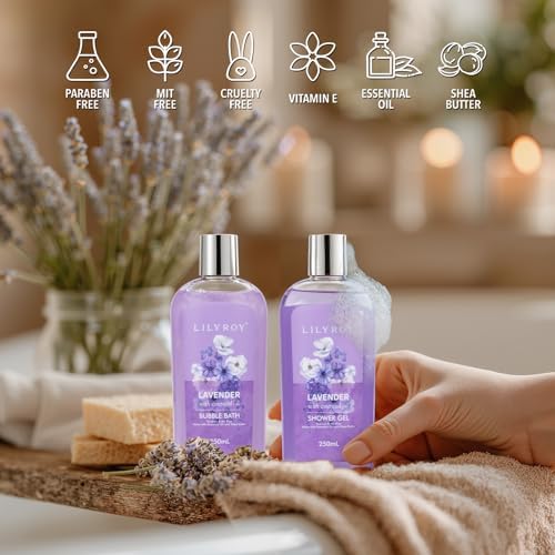 Spa Gifts Set, Birthday Gift for Mom - Lavender Spa Gift Baskets for Women - Image 4