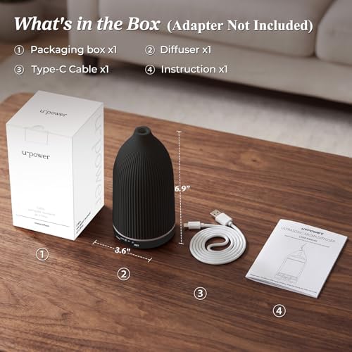 URPOWER 150mL Essential Oil Diffuser Ultrasonic Cool Mist Humidifier - Image 7