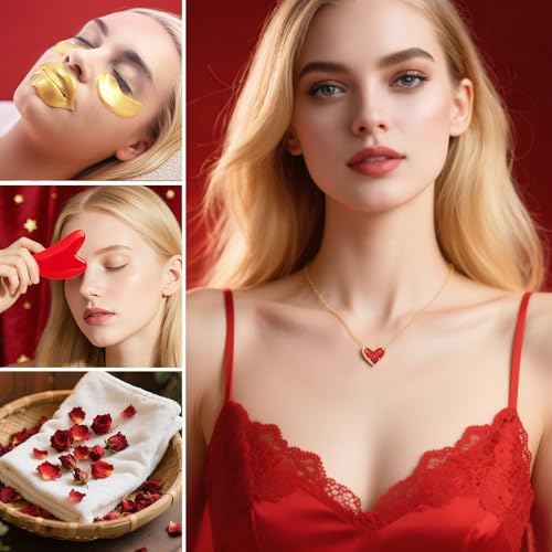 27Pcs Rose Spa Skin Care Gifts Set, Bath Set, Spa Gift Baskets for Women - Image 5
