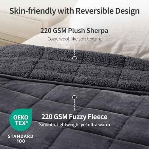 Uttermara Weighted Blankets for Adults Queen Size, 15lbs 60x80 inches - Image 2