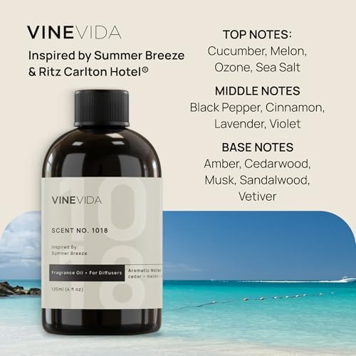 VINEVIDA (16oz) Hotel Fragrance Collection Diffuser Oil - Hotel Scents Diffusers for Home - Cold Air Diffuser Oil - Hotel Scent Essential Oil - Scent No.1018 Inspired by Ritz Carlton Hotel - Image 2