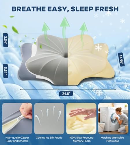 DONAMA Cervical Pillow for Neck and Shoulder Pain Relief - Image 3