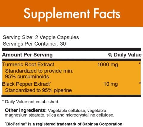 Stop Aging Now - Curcumin2K Formula with Bioperine - Brain & Heart Health, Antioxidants & Joint Health Support - Turmeric & Black Pepper Extract - 60 Vcaps (3 Bottle Multi-Pack) - Image 3